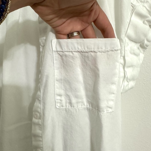White Button-Down Top - Picture 2 of 7